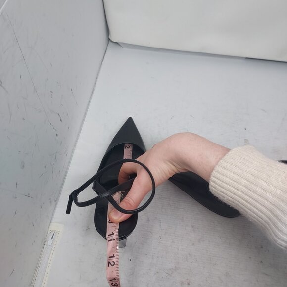 Christian Louboutin Black Strappy Condora Leather Heel Shoe - Picture 6 of 12